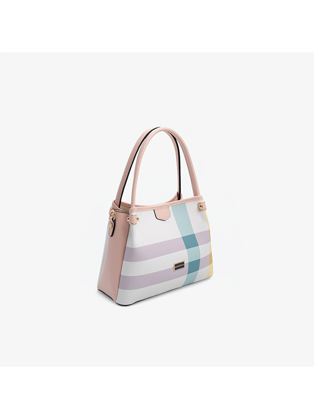 Beyaz Kadın SP1254-M71 SILVER POLO El ve Omuz Çantası Lila-Pembe-1