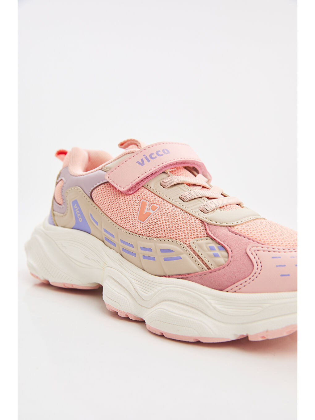 Pembe Tag Basic Kız Okul Öncesi Pudra Spor Ayakkabı-1