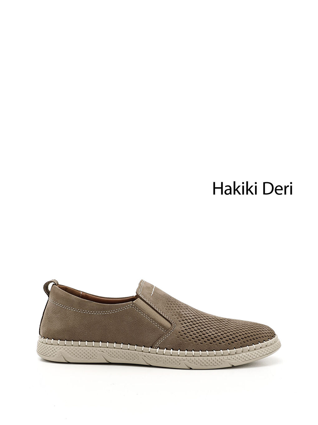 Bej Erkek VİZON Hakiki Deri Comfort Ayakkabı