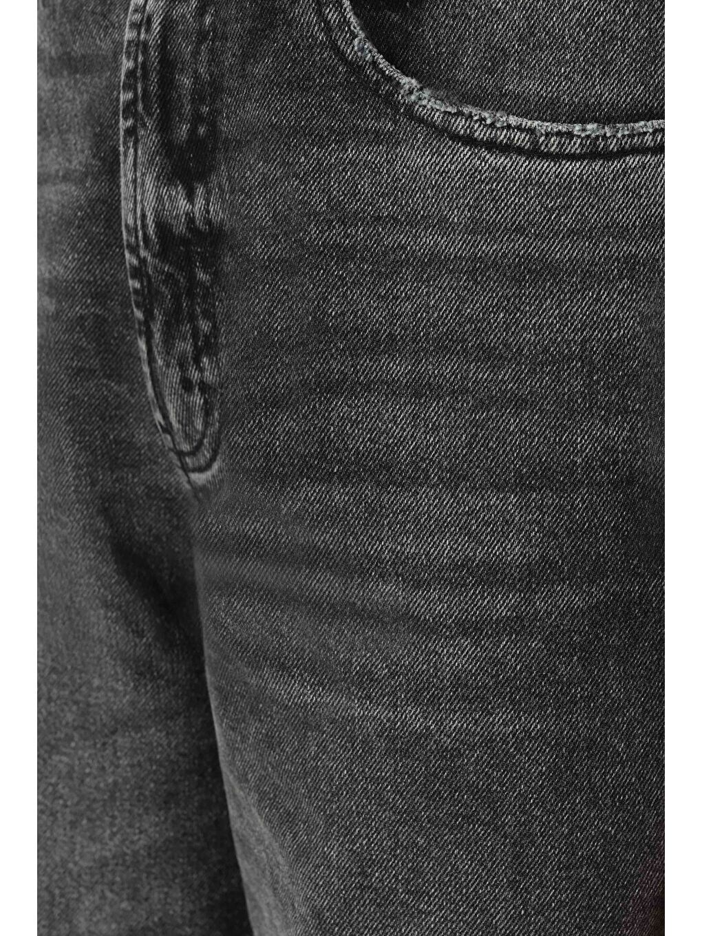 Wide Leg Jean Antrasit-4