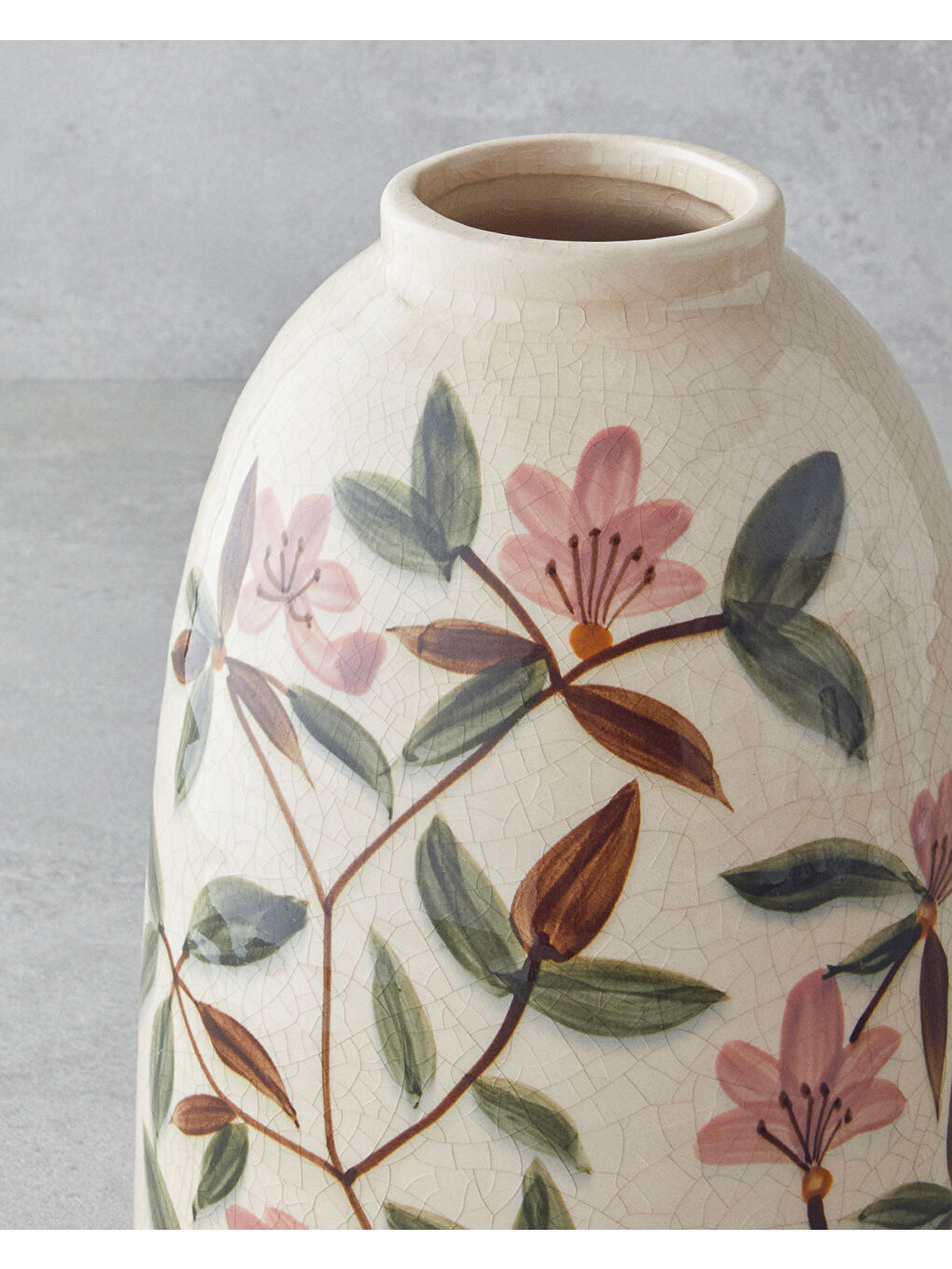 Ekru Avani Vazo 17x17x25,5cm Krem-1