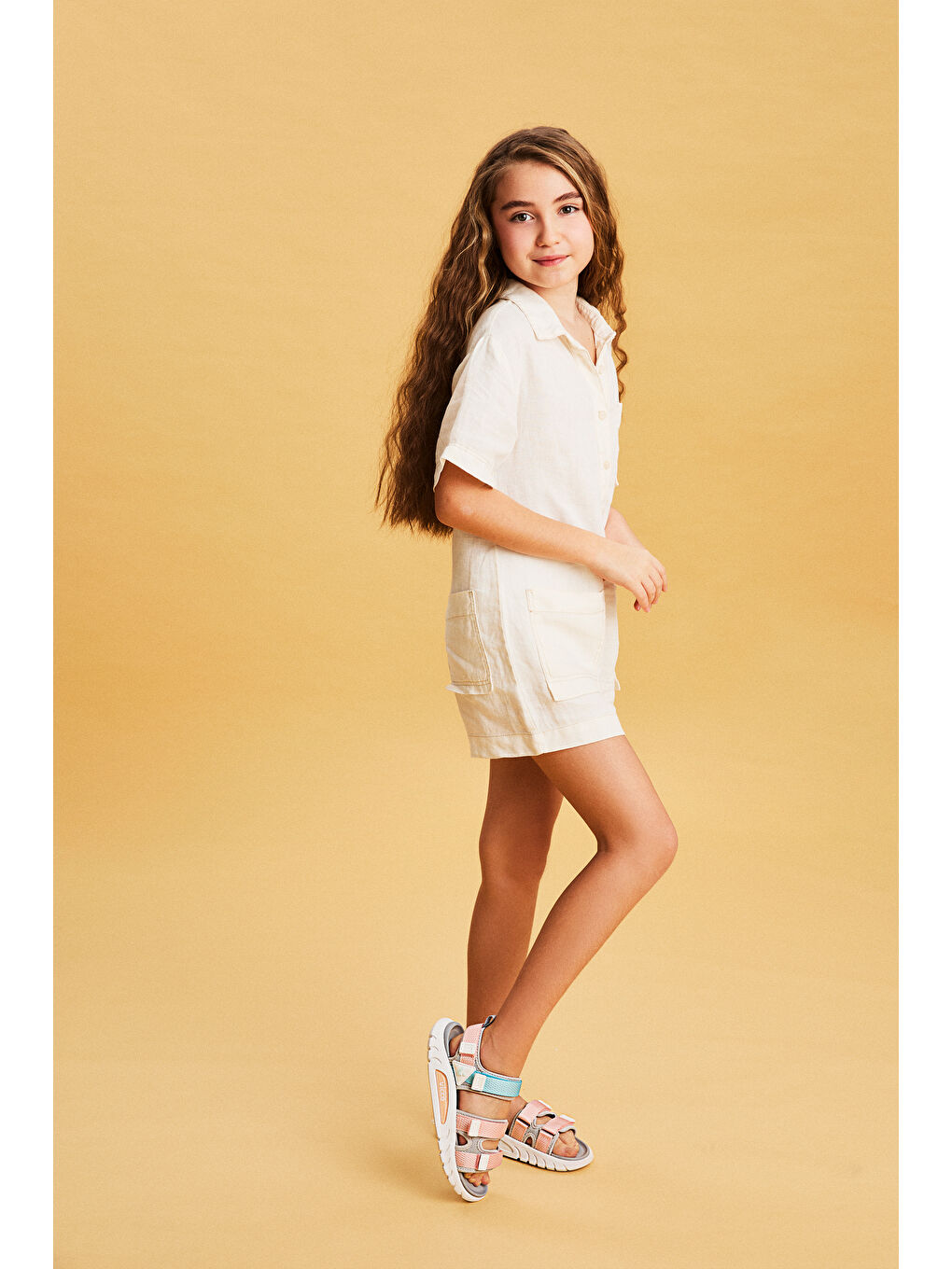 Cube Hafif Kız Çocuk Gri Sandalet-2