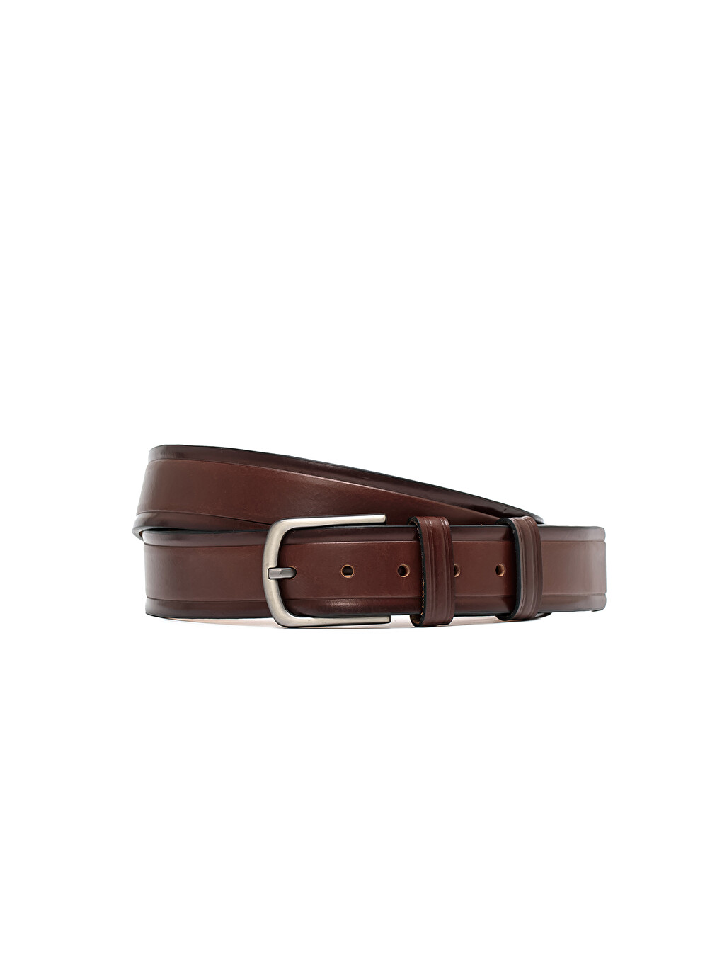 Kahverengi Erkek Gr-040-72 Klasik Kemer (genişlik 4 Cm)