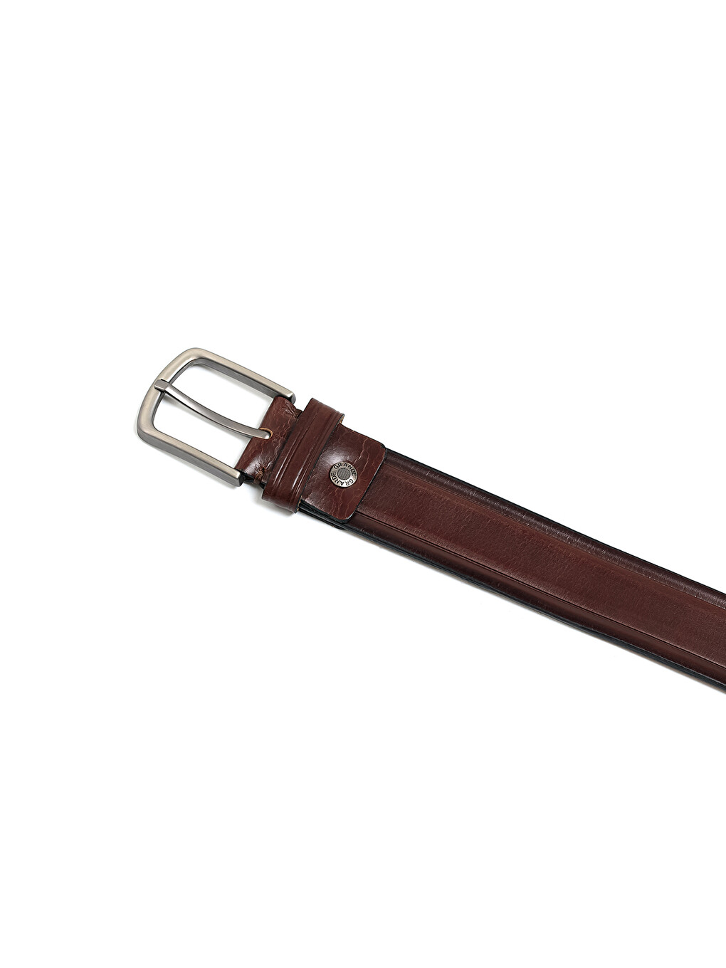 Kahverengi Erkek Gr-040-72 Klasik Kemer (genişlik 4 Cm)-1