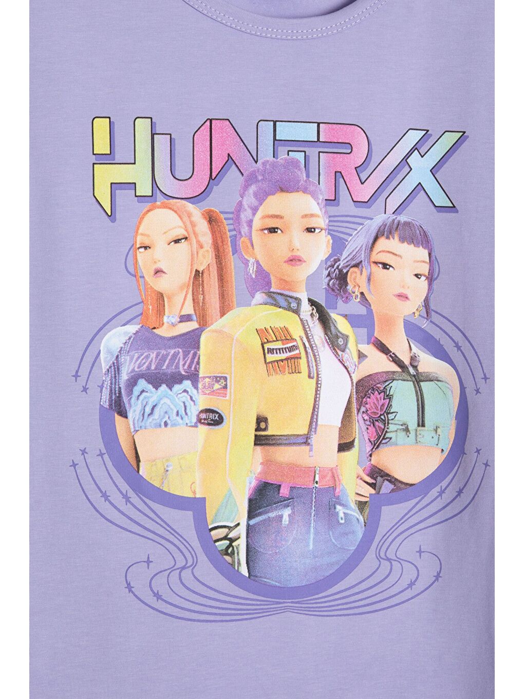 Lila Girls Baskılı Kız Çocuk Şortlu Tişörtlü 2li Takım 23855-3