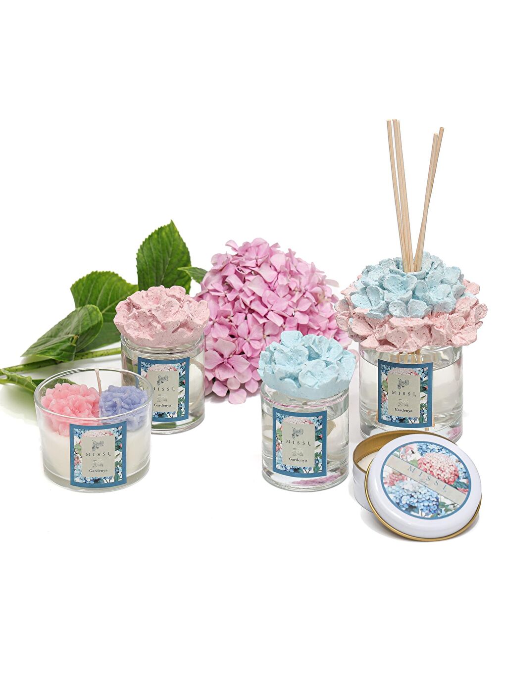 100 ml Pembe Seramik Taşlı Gardenya Oda Kokusu-2