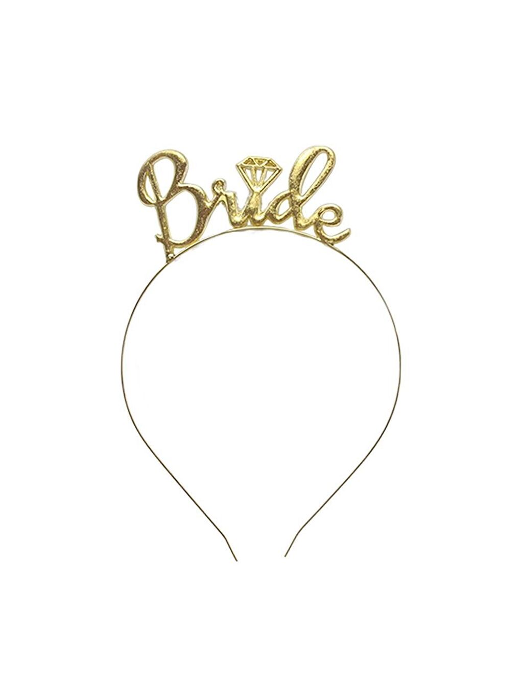 Sarı Bride Taç Bekarlığa Veda Parti Tacı Metal Gold-2