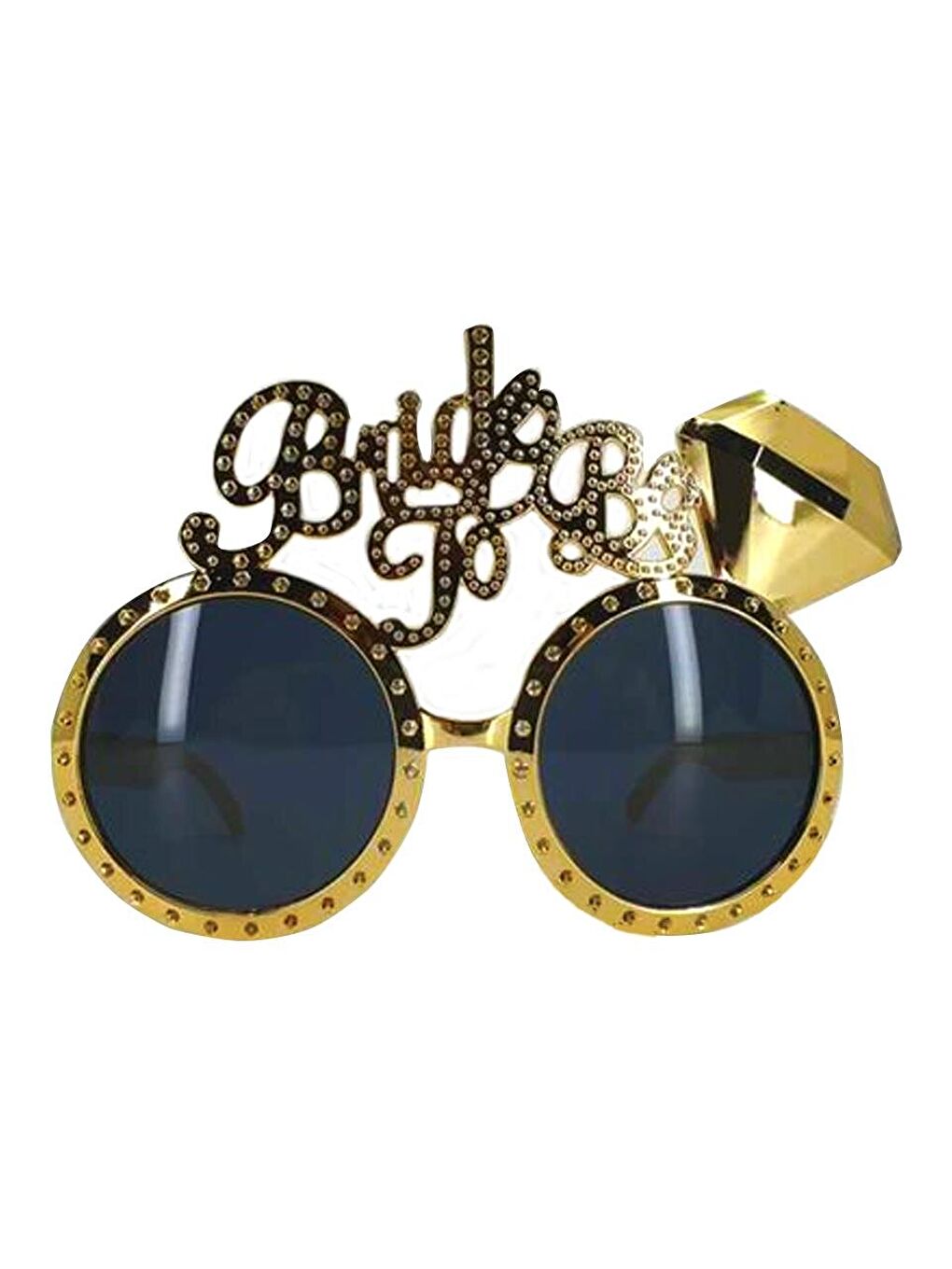 Gri Bride To Be Gözlük Bekarlığa Veda Parti Aksesuarı Gold-1