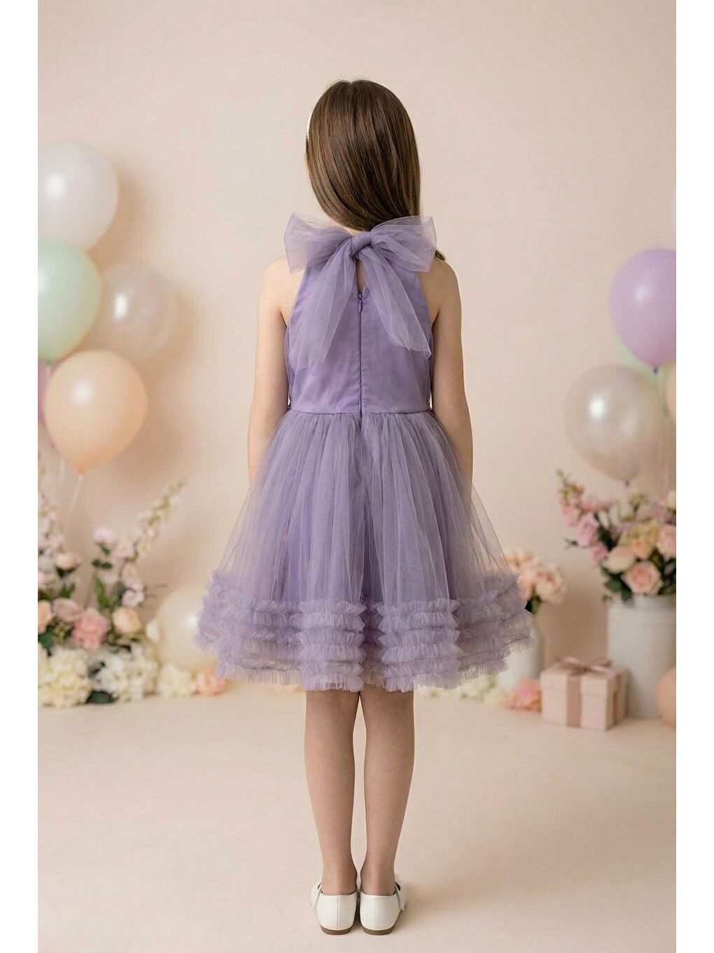 Lila Kız Çocuk Abiye-2