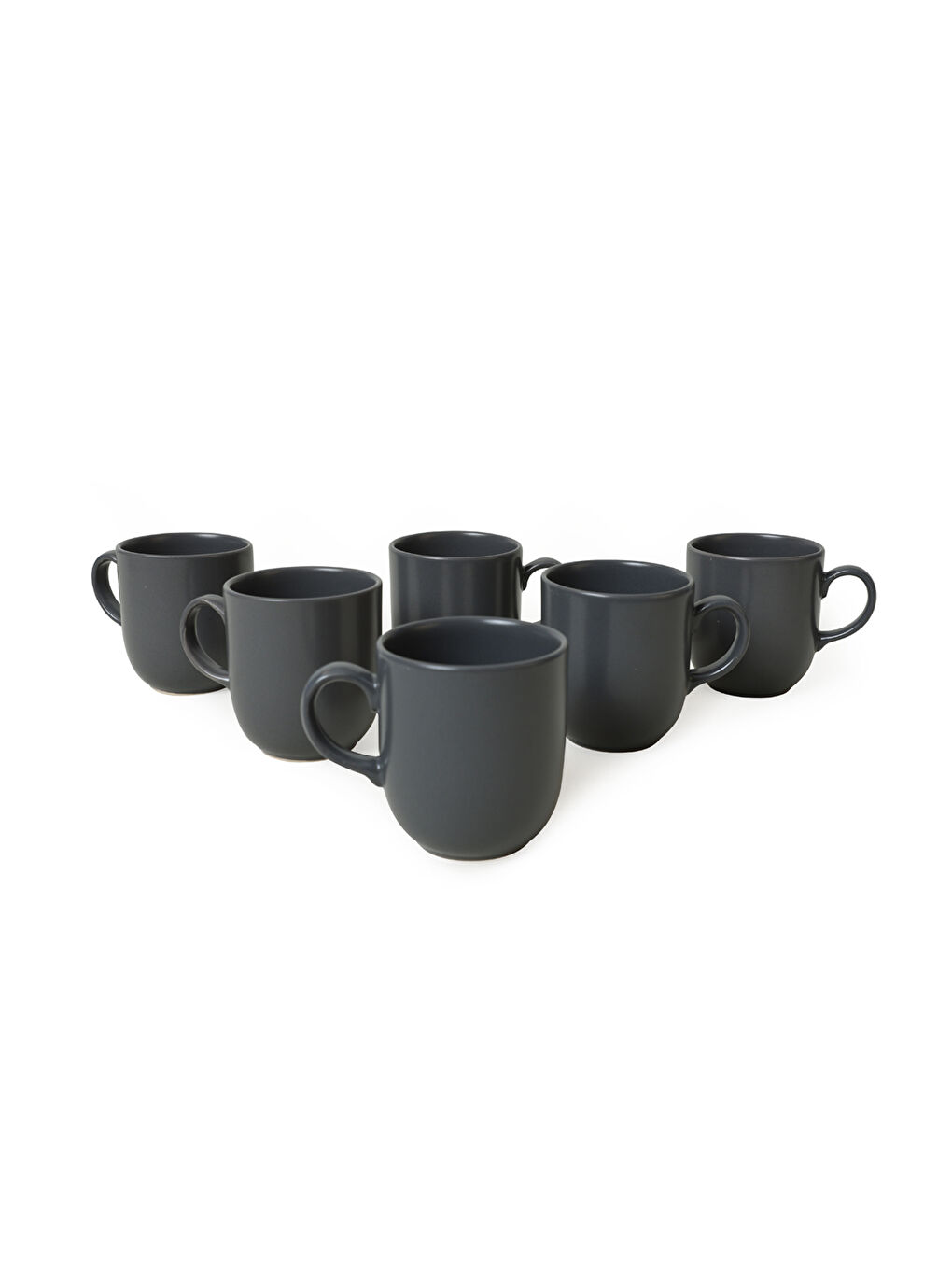 Mat Gri Ekinoks Kupa 10 Cm 6 Adet-3