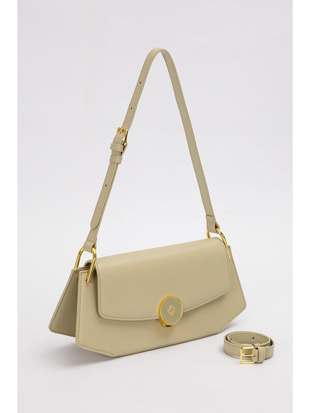 Premium Çift Askılı Sert Deri Çanta 930305 Küf Yeşil-1