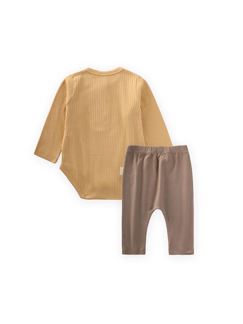 Sarı Fitilli Basic Zıbın Takım 0-3 Yaş Sundres-1