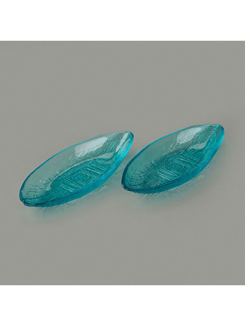 Renksiz Kitchen Sandal 2'li Servis Tabağı - Mavi - 21 cm
