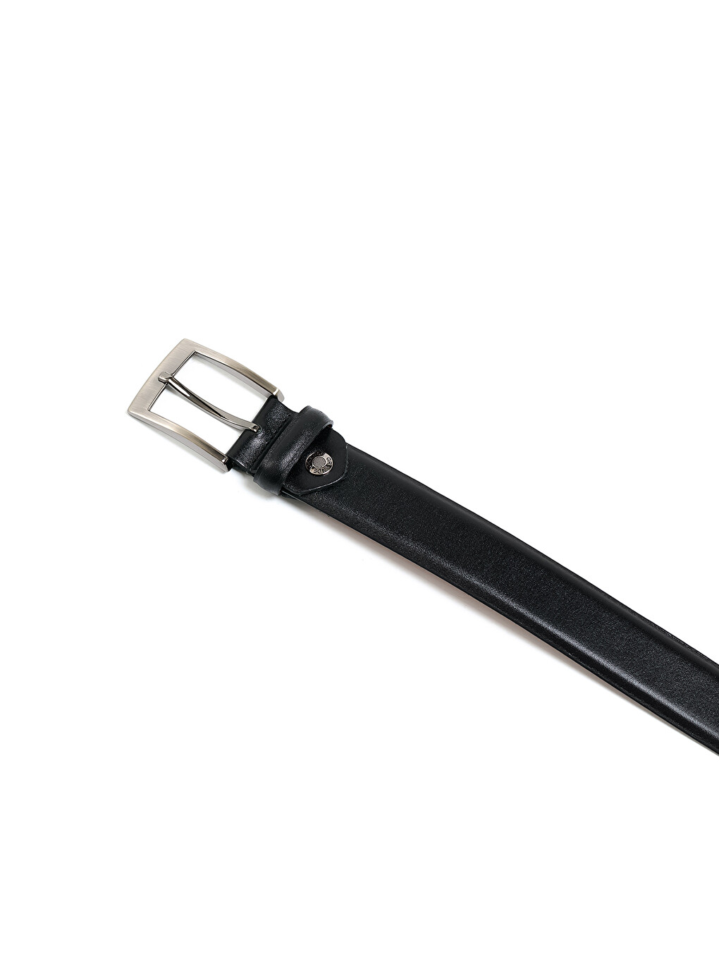 Siyah Erkek F-734-01 Arsel Deri Klasik Kemer (genişlik 3.5 Cm)-1