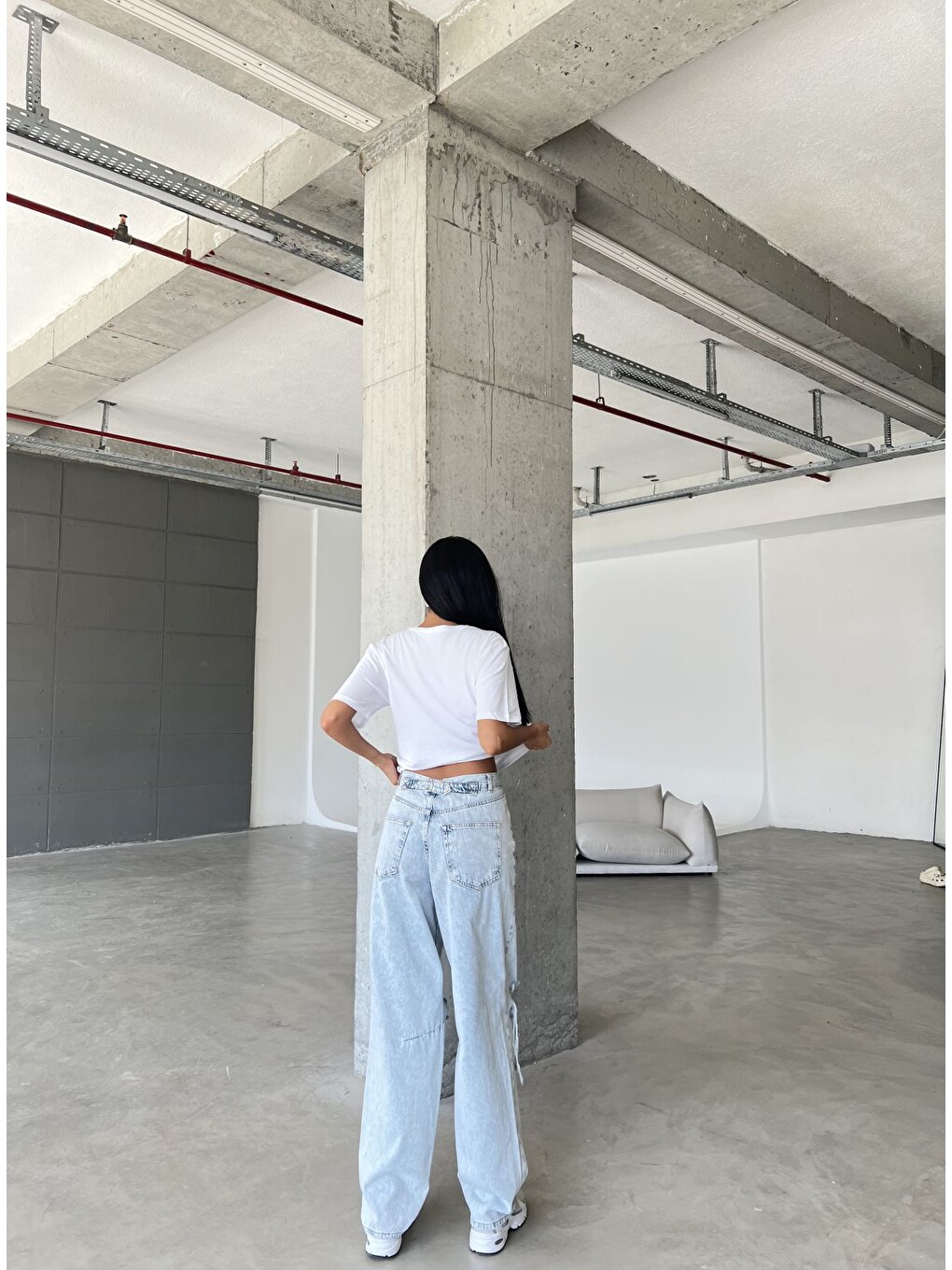 Beyaz Domates Baskılı Yapay Zeka Tasarımı Penye Oversize %100 Pamuk Kadın Tişört @BlahxAi-1