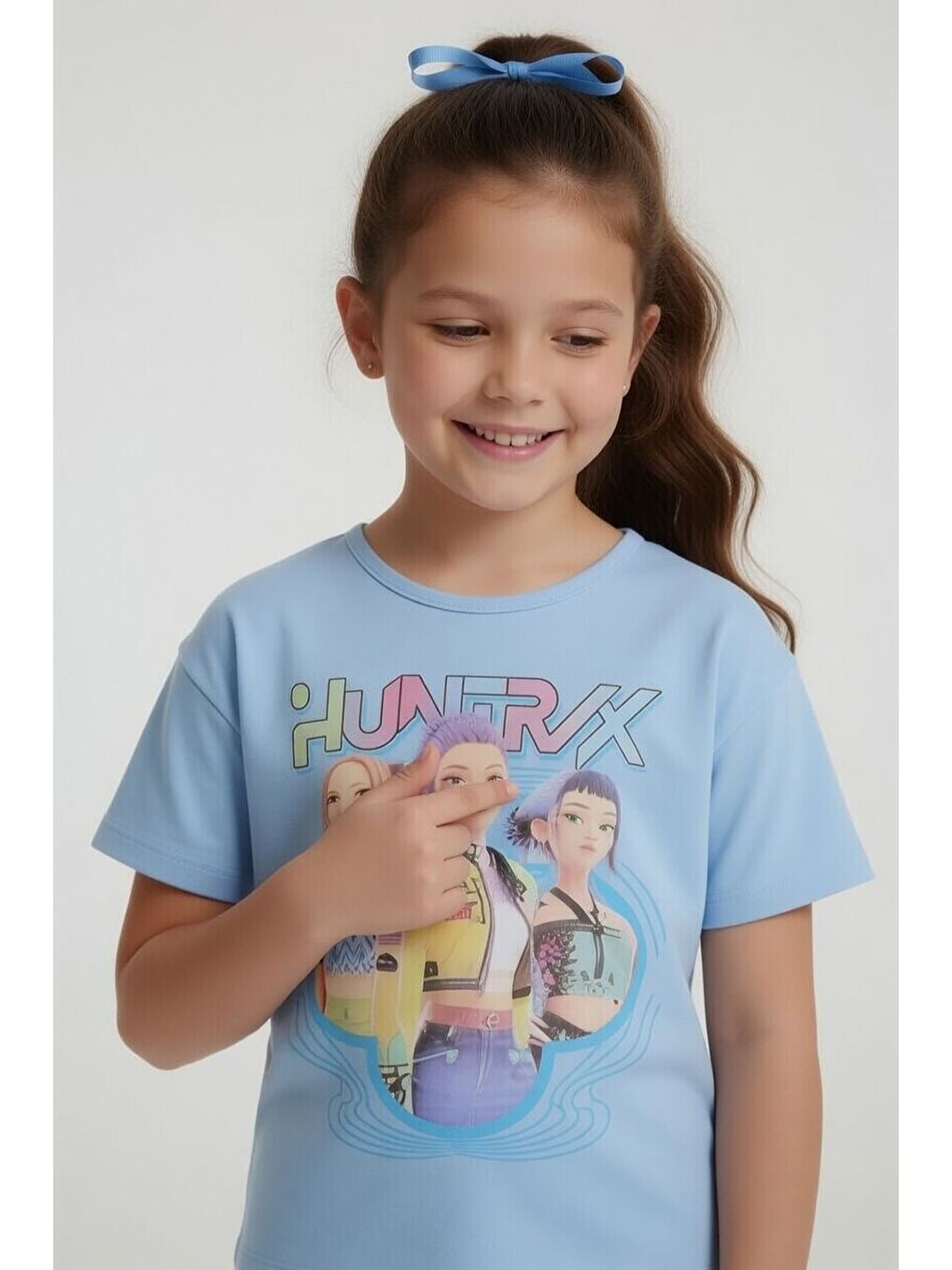 Mavi Girls Baskılı Kız Çocuk Şortlu Tişörtlü 2li Takım 23854-3