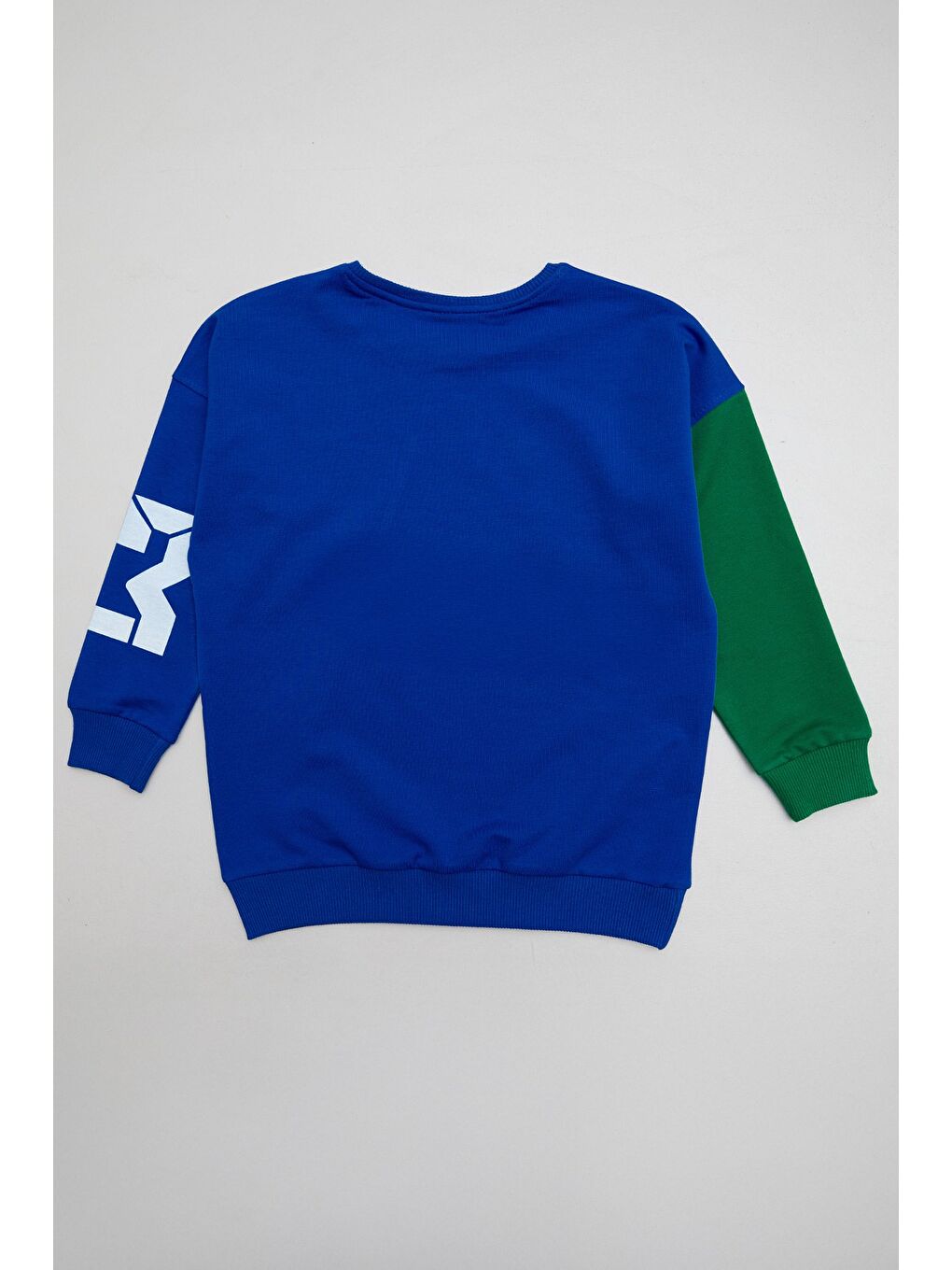 Mavi Baskılı Renk Bloklu Erkek Çocuk Eşofman Takımı-2