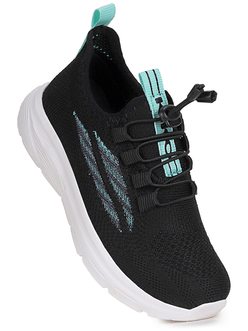 Siyah Dunca Fileli Faylon Taban Kız Çocuk Spor Ayakkabı