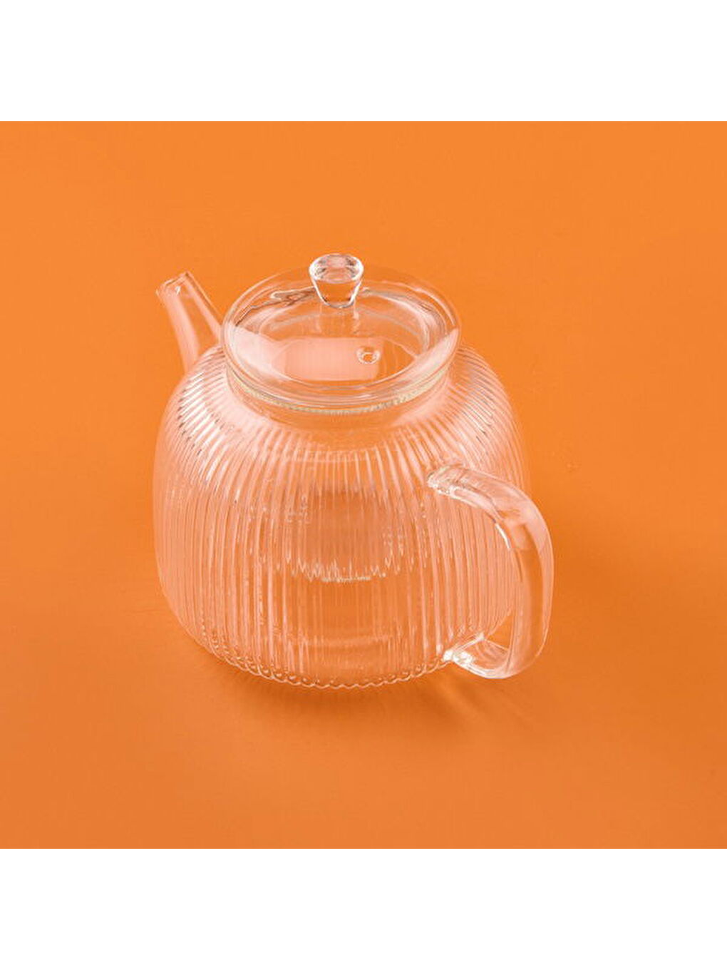 Renksiz Cam Süzgeçli Demlik - Şeffaf - 900 ml-4