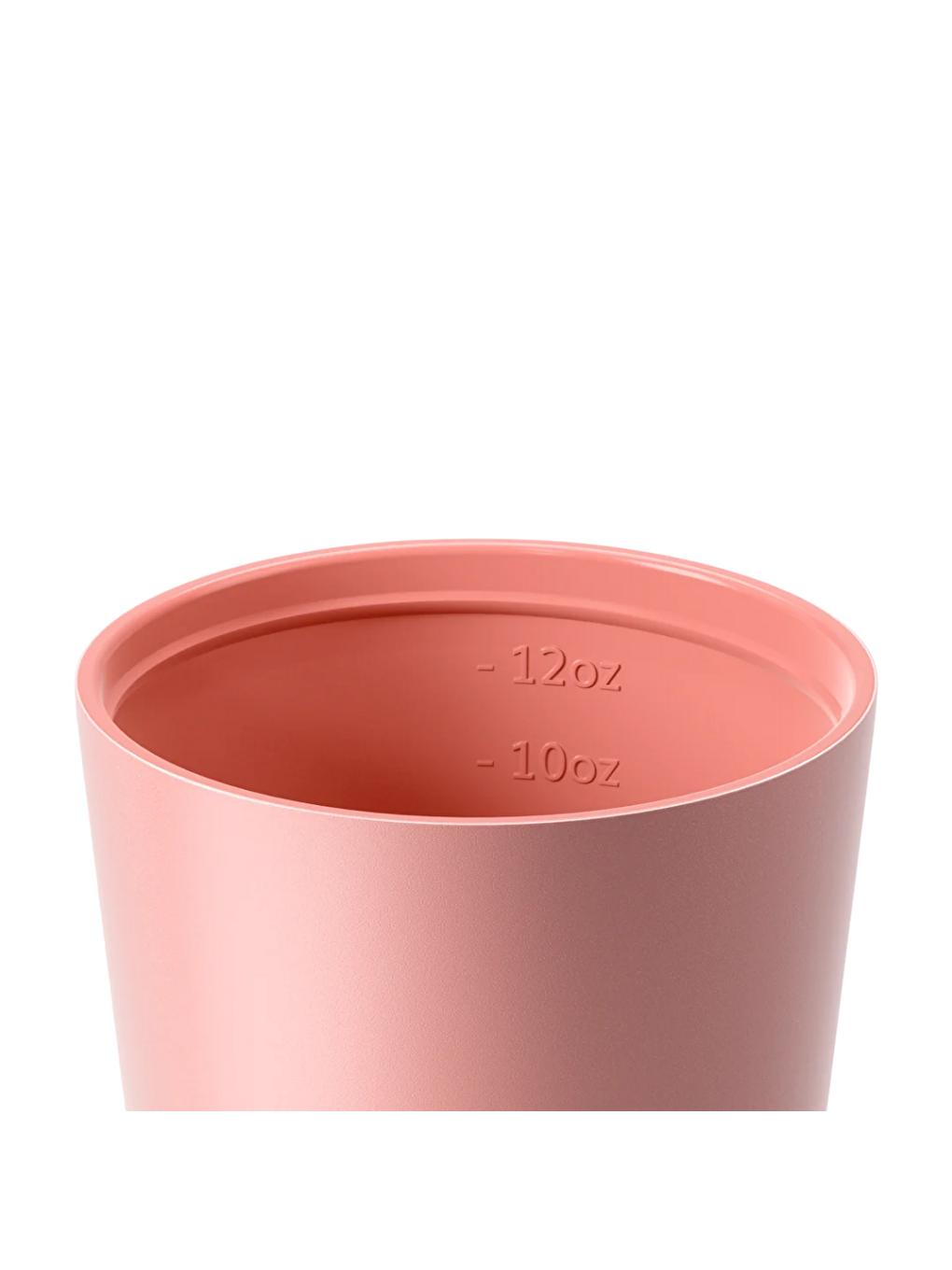 Pembe Camino İçi Seramik Çelik Kahve Bardağı Yalıtımlı Termal Kupa Mug 340 Ml-1