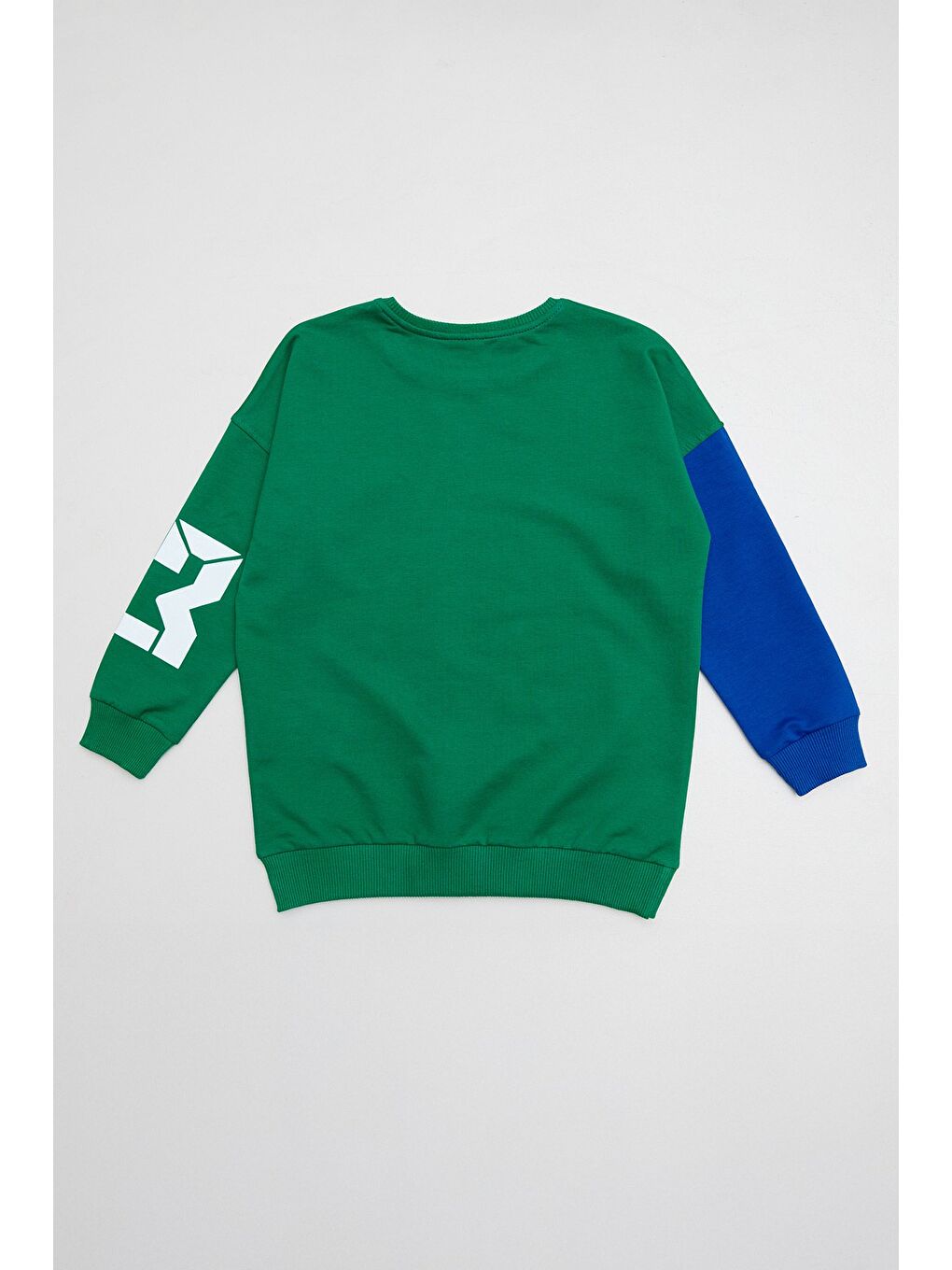 Yeşil Baskılı Renk Bloklu Erkek Çocuk Eşofman Takımı-2