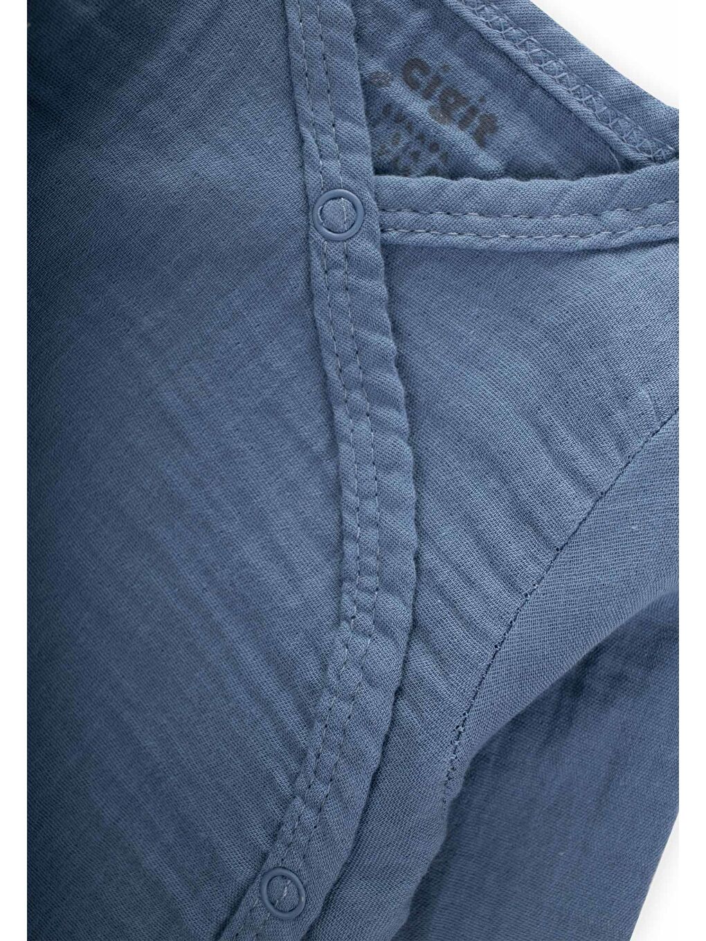 Organik Hastane Çıkışı Bebek Takımı 0-3 Ay İndigo Mavi-1