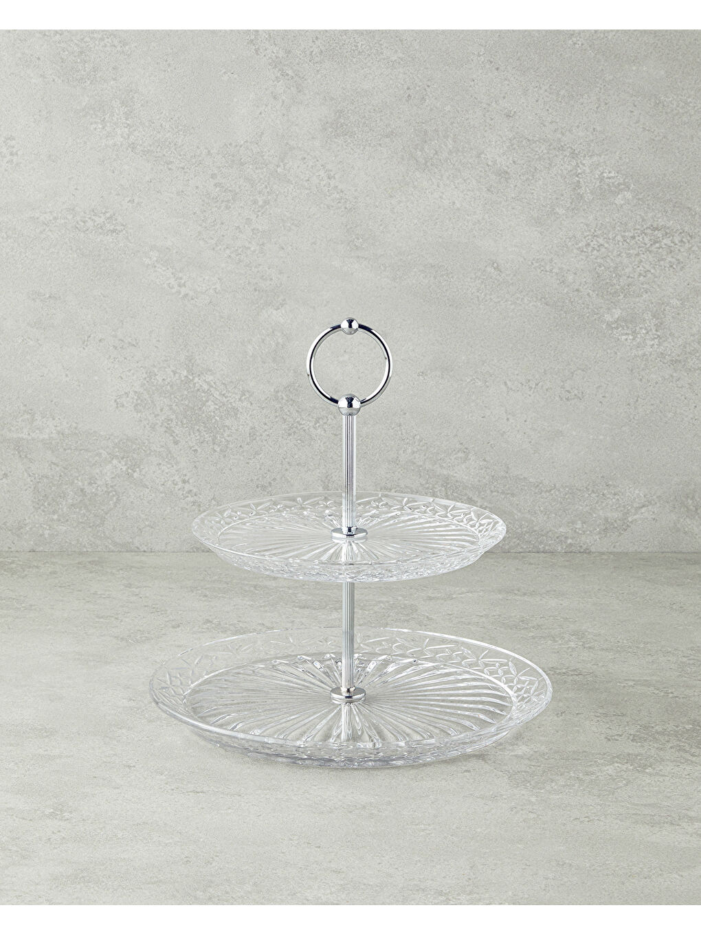 Renksiz Kelly Cam Katlı Servis Şeffaf