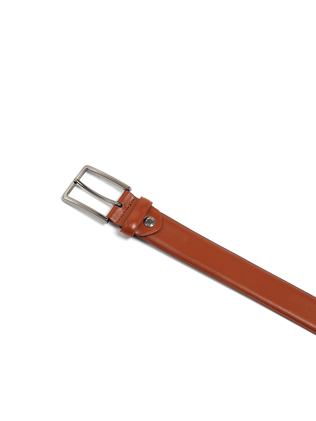 Kahverengi Erkek F-734-01 Arsel Deri Klasik Kemer (genişlik 3.5 Cm)-1