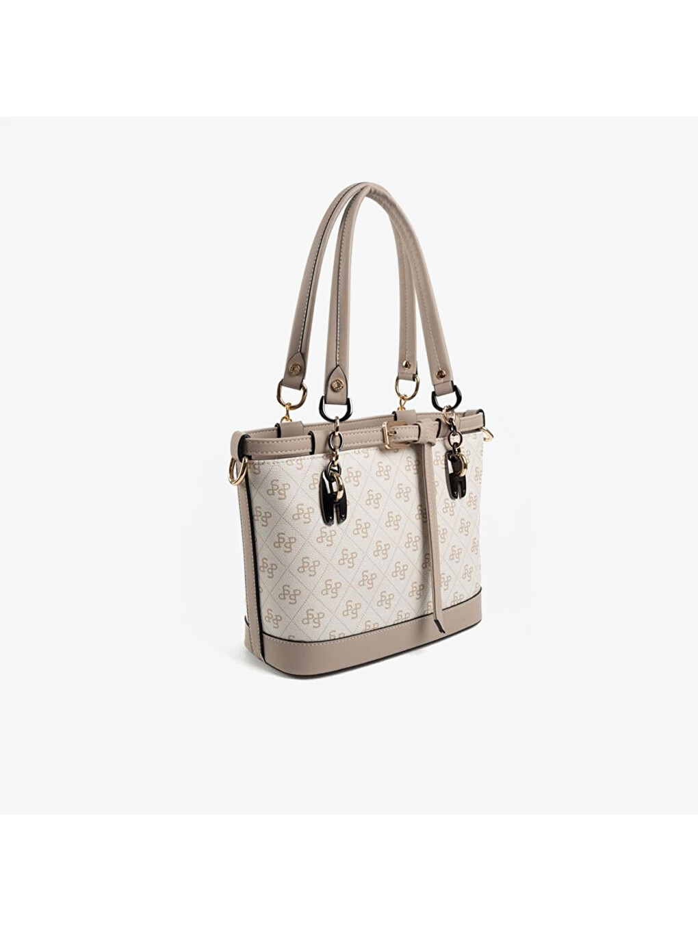 Kahverengi Kadın SP1155-M178 SILVER POLO El ve Omuz Çantası Bej-Kum-1