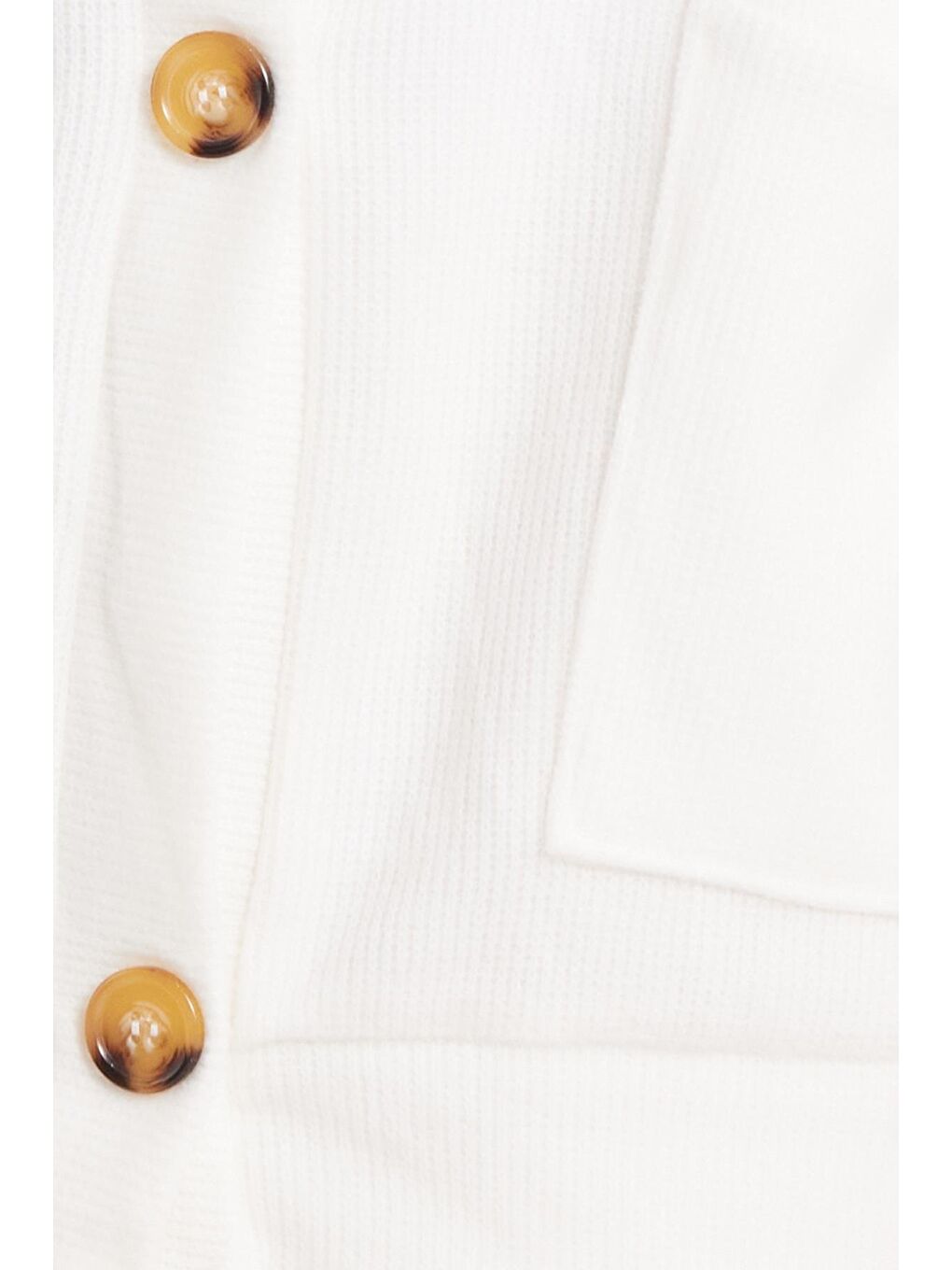 Kadın Relax Fit Rahat Kesim Örme Kumaş Çift Cepli V Yaka Ekru Hırka-2