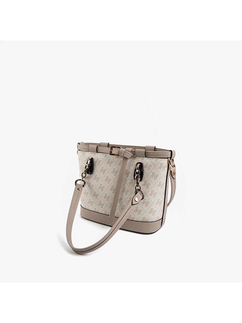 Kahverengi Kadın SP1155-M178 SILVER POLO El ve Omuz Çantası Bej-Kum-4