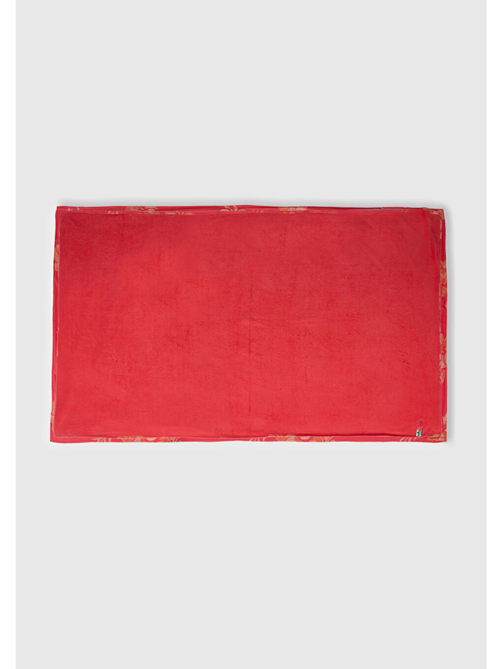 Unisex Mavi Mix Çiçek Desenli Çift Taraflı Plaj Havlusu-1