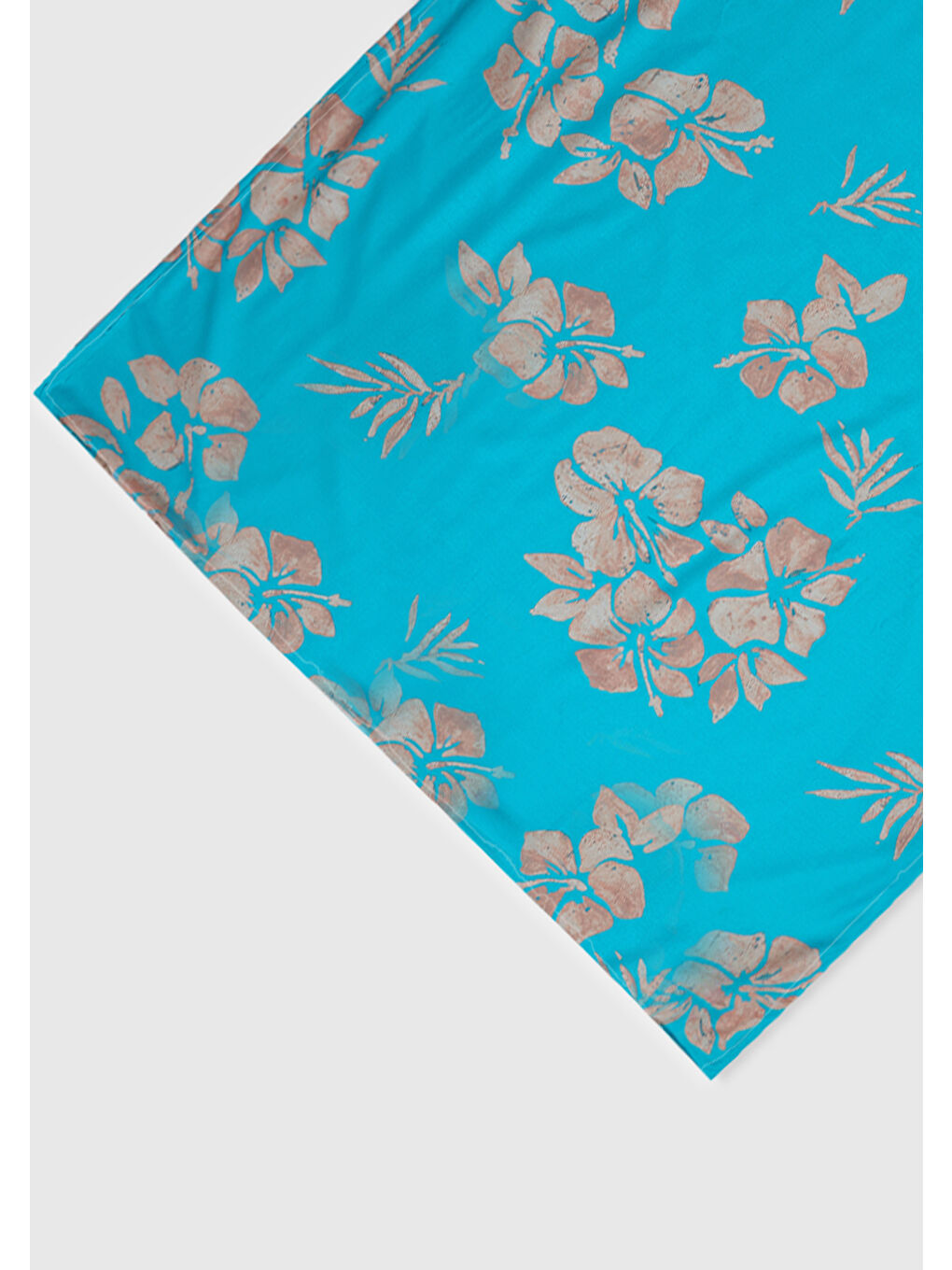 Unisex Turuncu Çiçek Desenli Çift Taraflı Plaj Havlusu-3