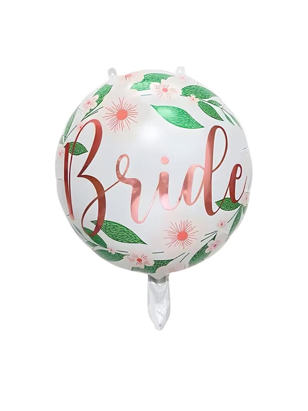 Beyaz Bride Yazılı Folyo Balon – Bekarlığa Veda & Bride to Be Parti Süsü 45 cm-1