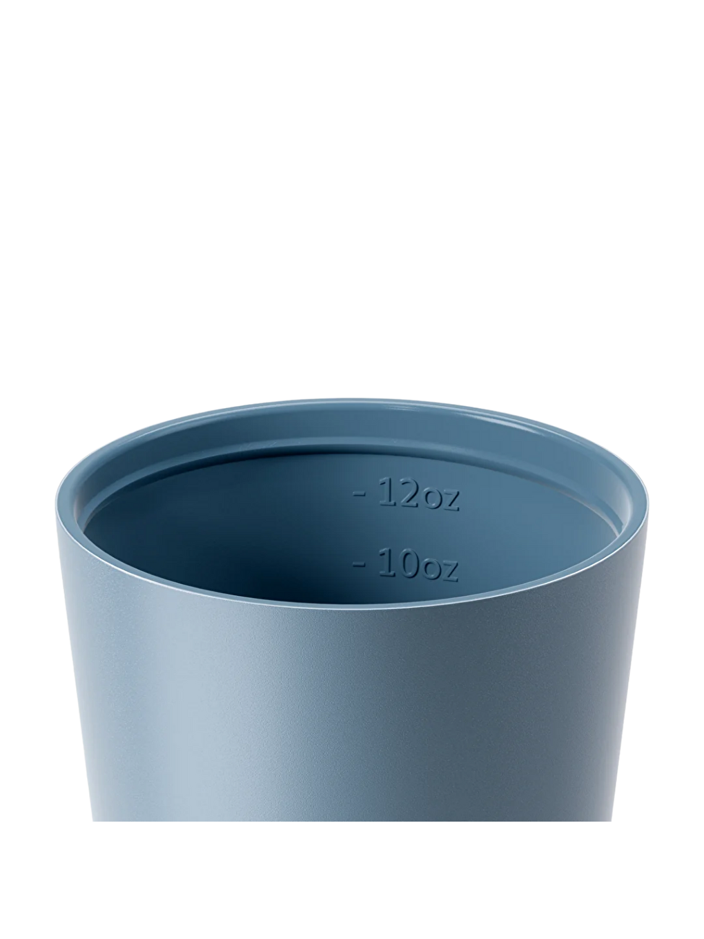 Mavi Camino İçi Seramik Çelik Kahve Bardağı Yalıtımlı Termal Kupa Mug 340 Ml-1