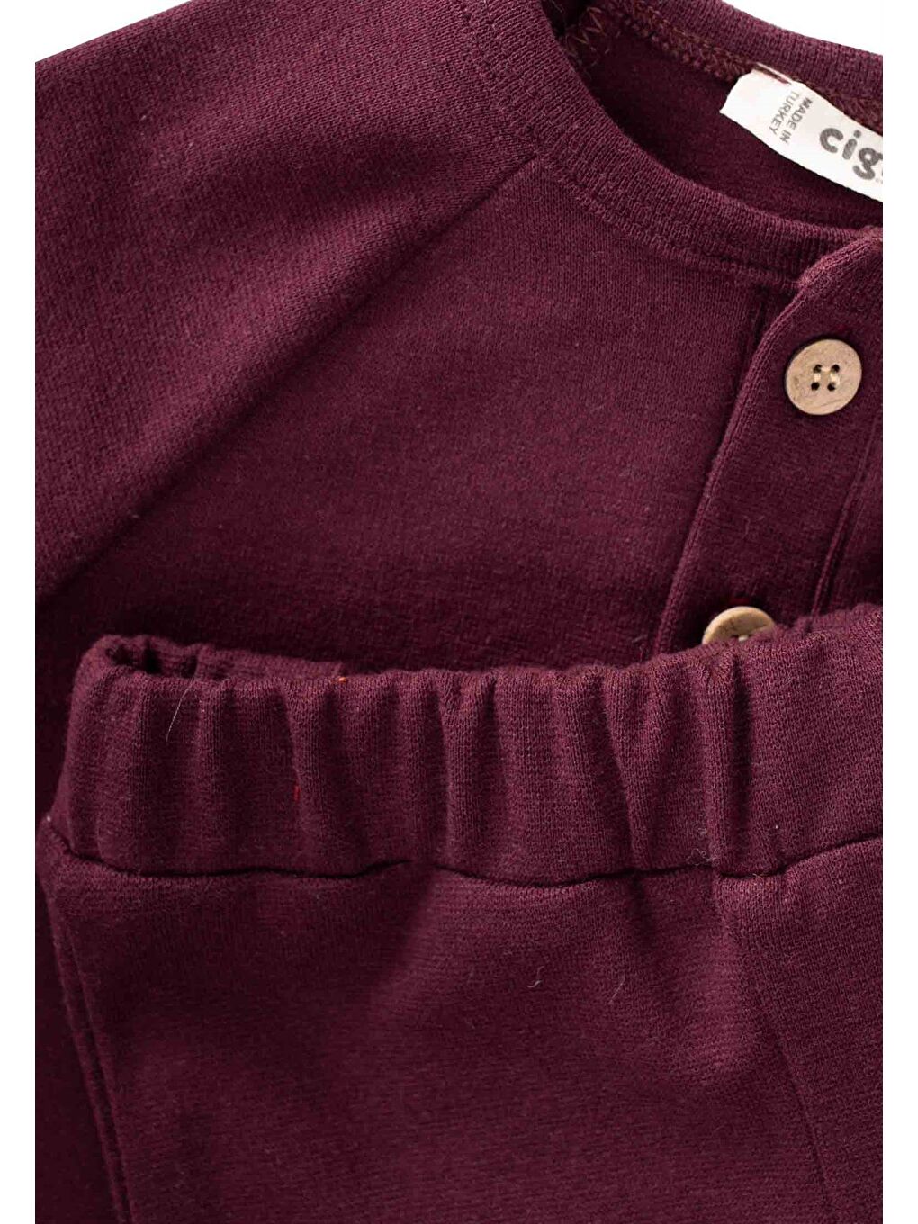 Reglan Kol Patlı Erkek Basıc Takım 1-5 Yaş Mürdüm-2