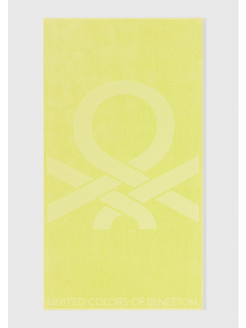 Unisex Açık Yeşil %100 Pamuk Logolu Plaj Havlusu