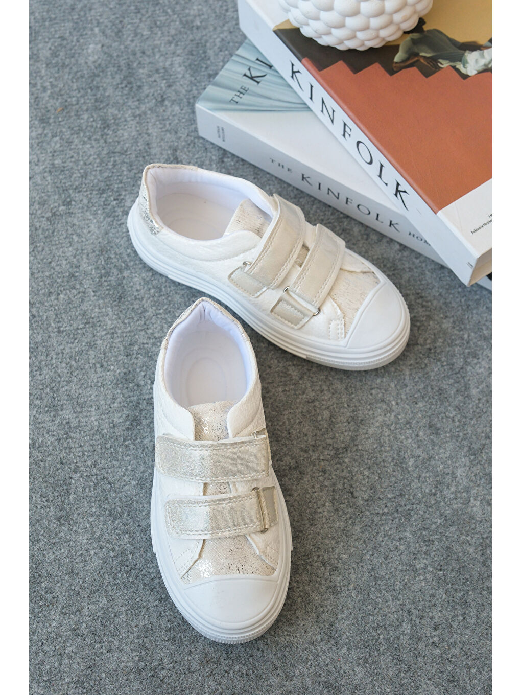 Beyaz Arzen Günlük Ortopedik Kız Çocuk Spor Ayakkabı-3