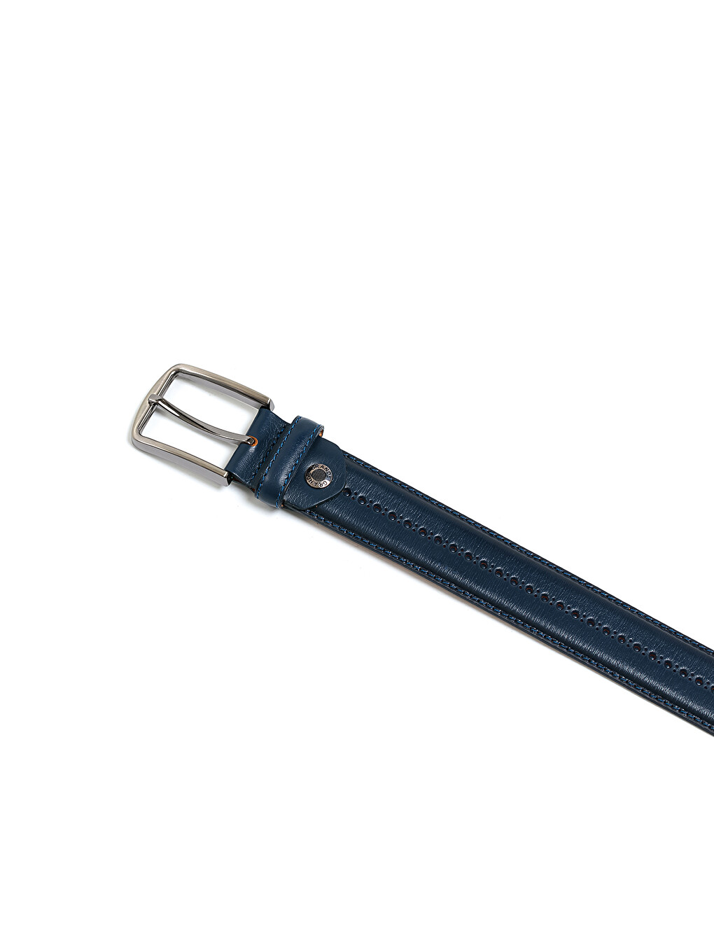 Lacivert Erkek F-034-55 Klasik Kemer (genişlik 3.5 Cm)-1