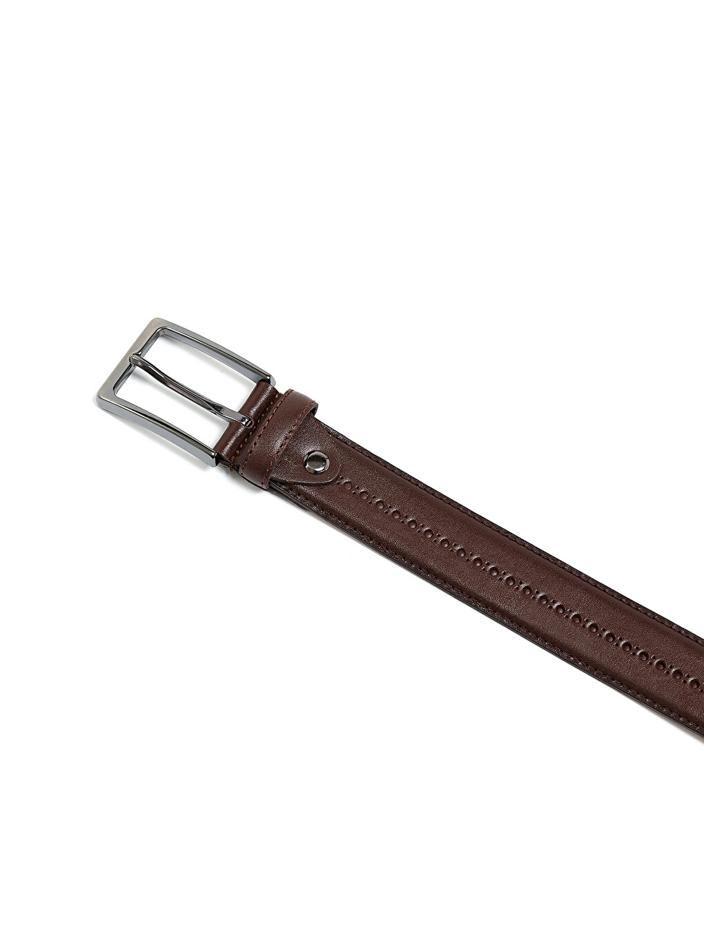 Kahverengi Erkek F-034-55 Klasik Kemer (genişlik 3.5 Cm)-1
