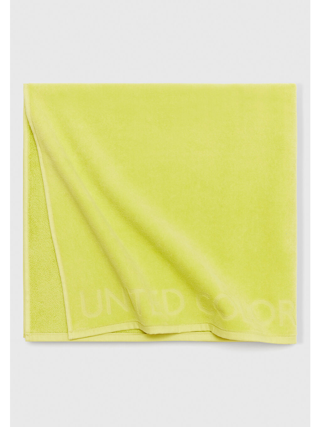 Unisex Açık Yeşil %100 Pamuk Logolu Plaj Havlusu-2