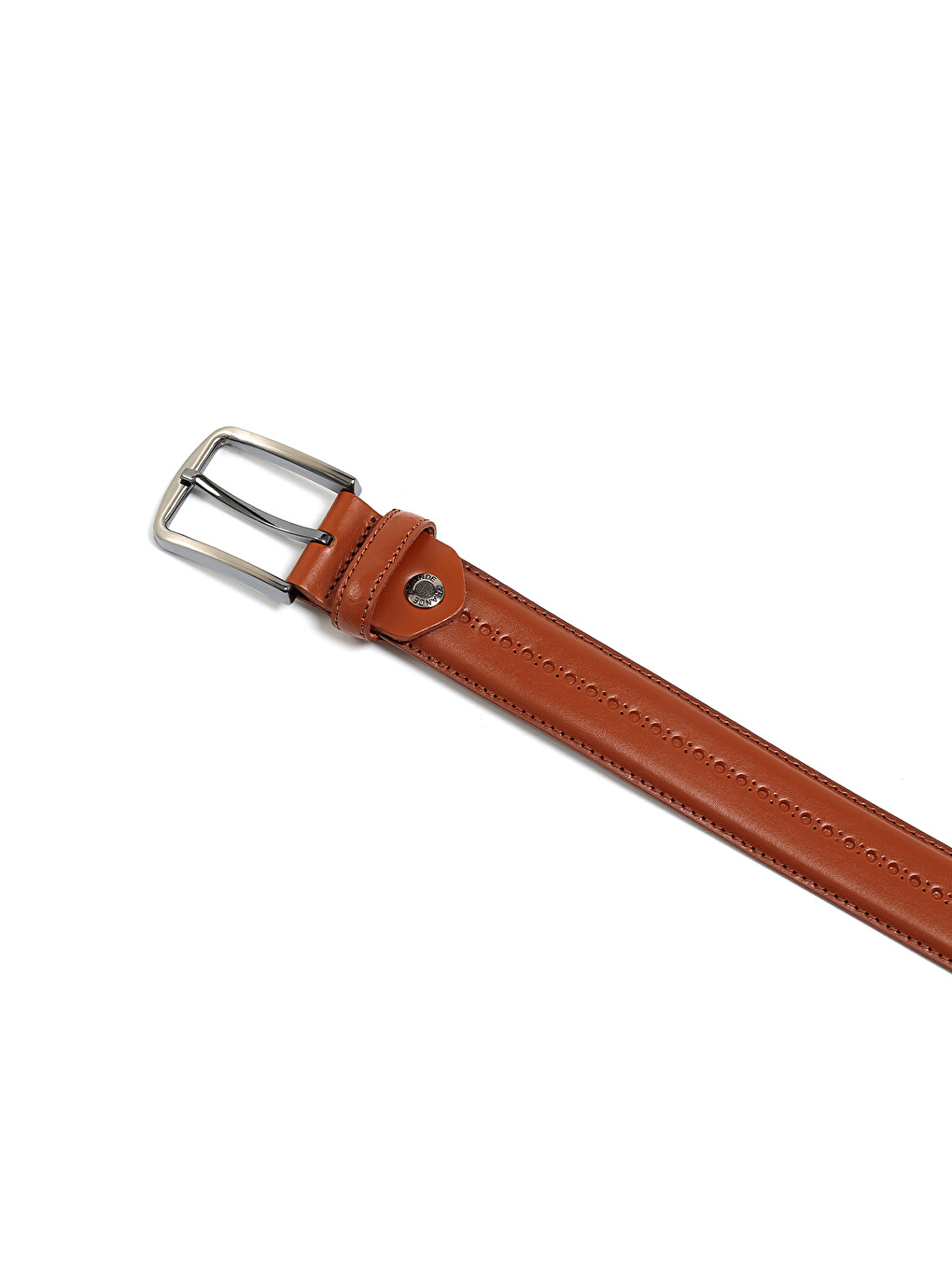 Kahverengi Erkek F-034-55 Klasik Kemer (genişlik 3.5 Cm)-1