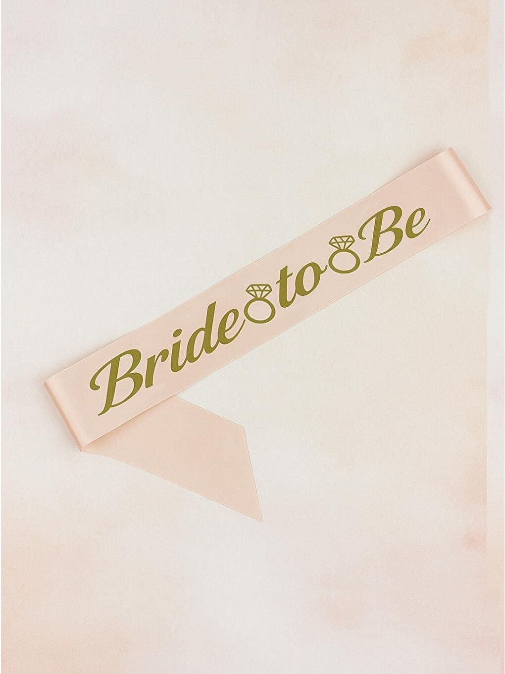 Pembe Bride To Be Kuşak Bekarlığa Veda Parti Aksesuarı Rose Üzeri Altın-1