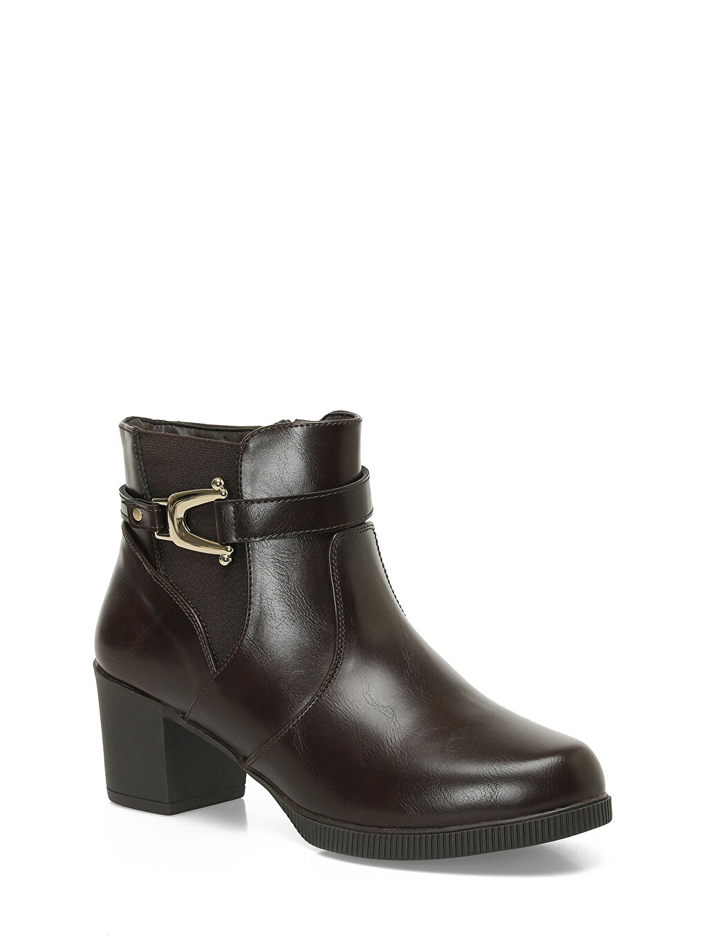 166580.Z4PR Kahverengi Kadın Topuklu Bot-1