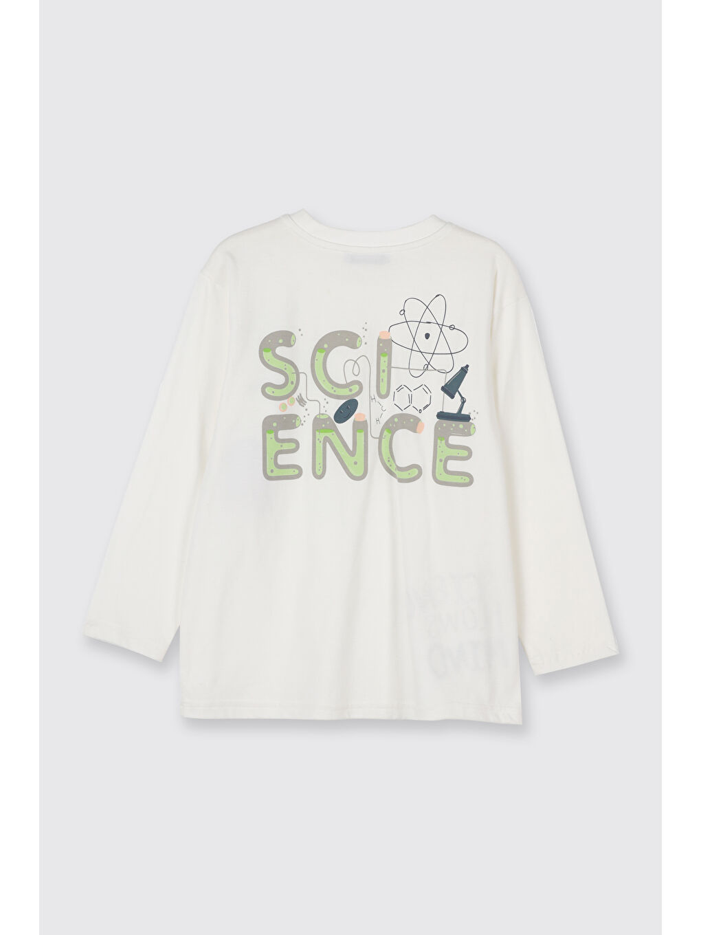 Erkek Çocuk Baskı Detaylı Yumuşak Dokulu Ekru Tişört-5