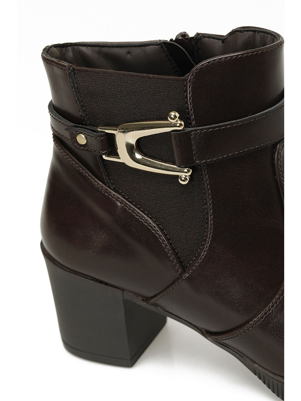 166580.Z4PR Kahverengi Kadın Topuklu Bot-6