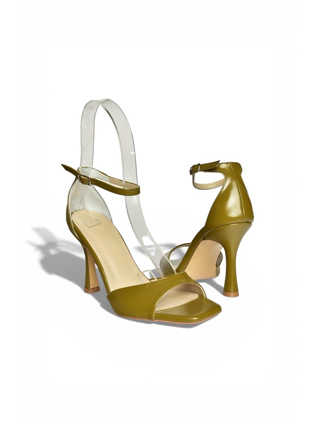 Yeşil Kadın Topuklu Ayakkabı Y569823309-4