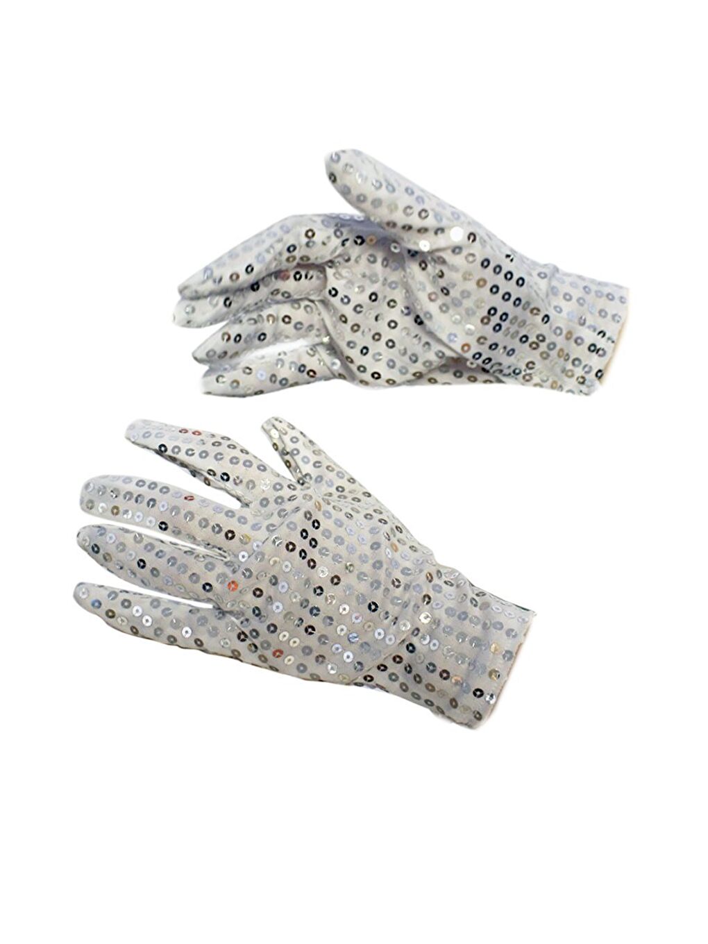 Gri Pullu Eldiven Bride Bekarlığa Veda Partisi Kostümü Gümüş-1