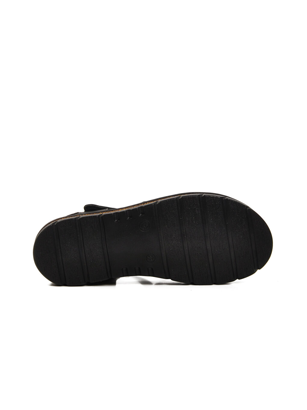 Siyah Cırtlı Kadın Sandalet 492127 Z-4