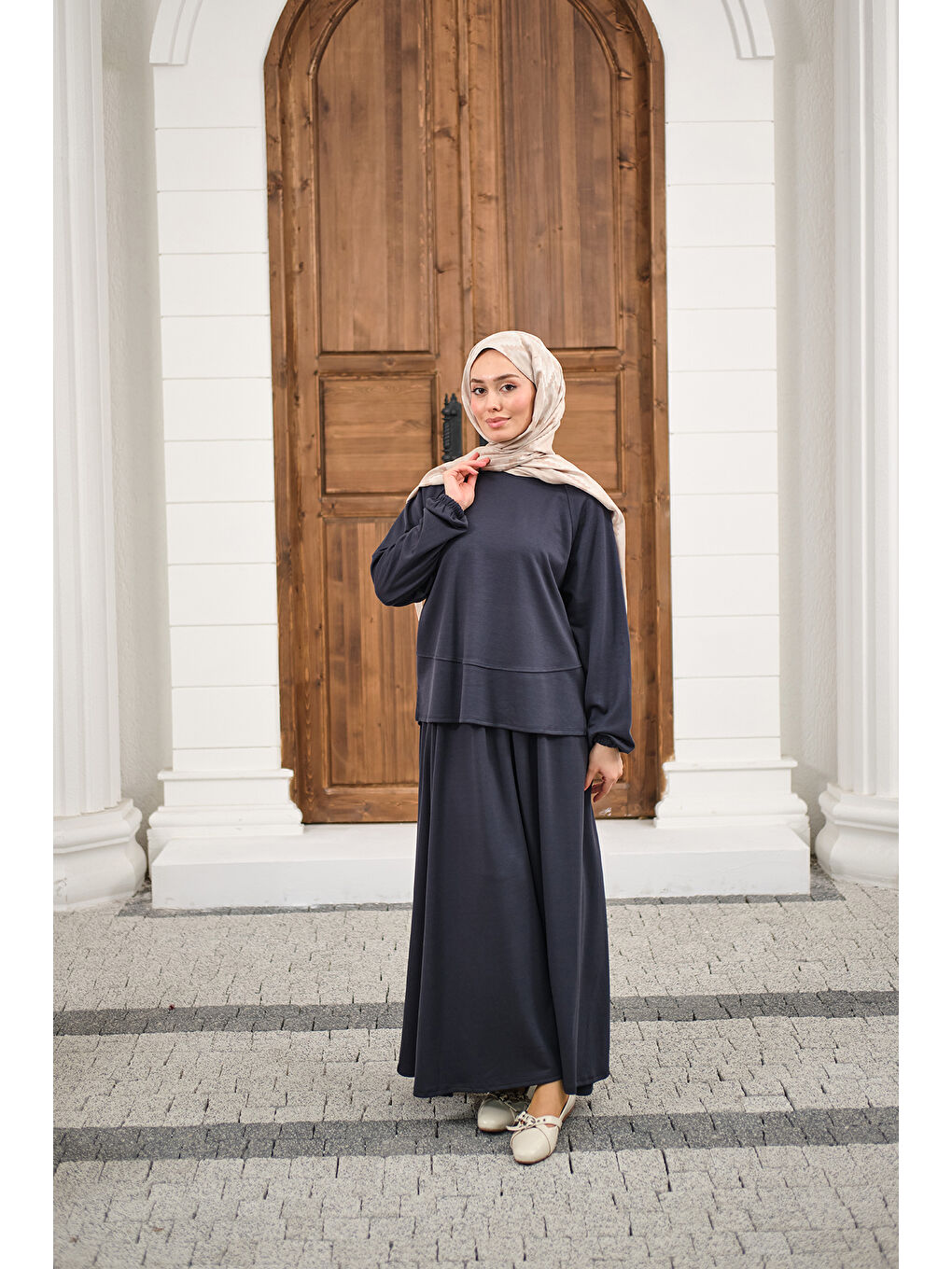 Kadın Etekli Takım Lacivert